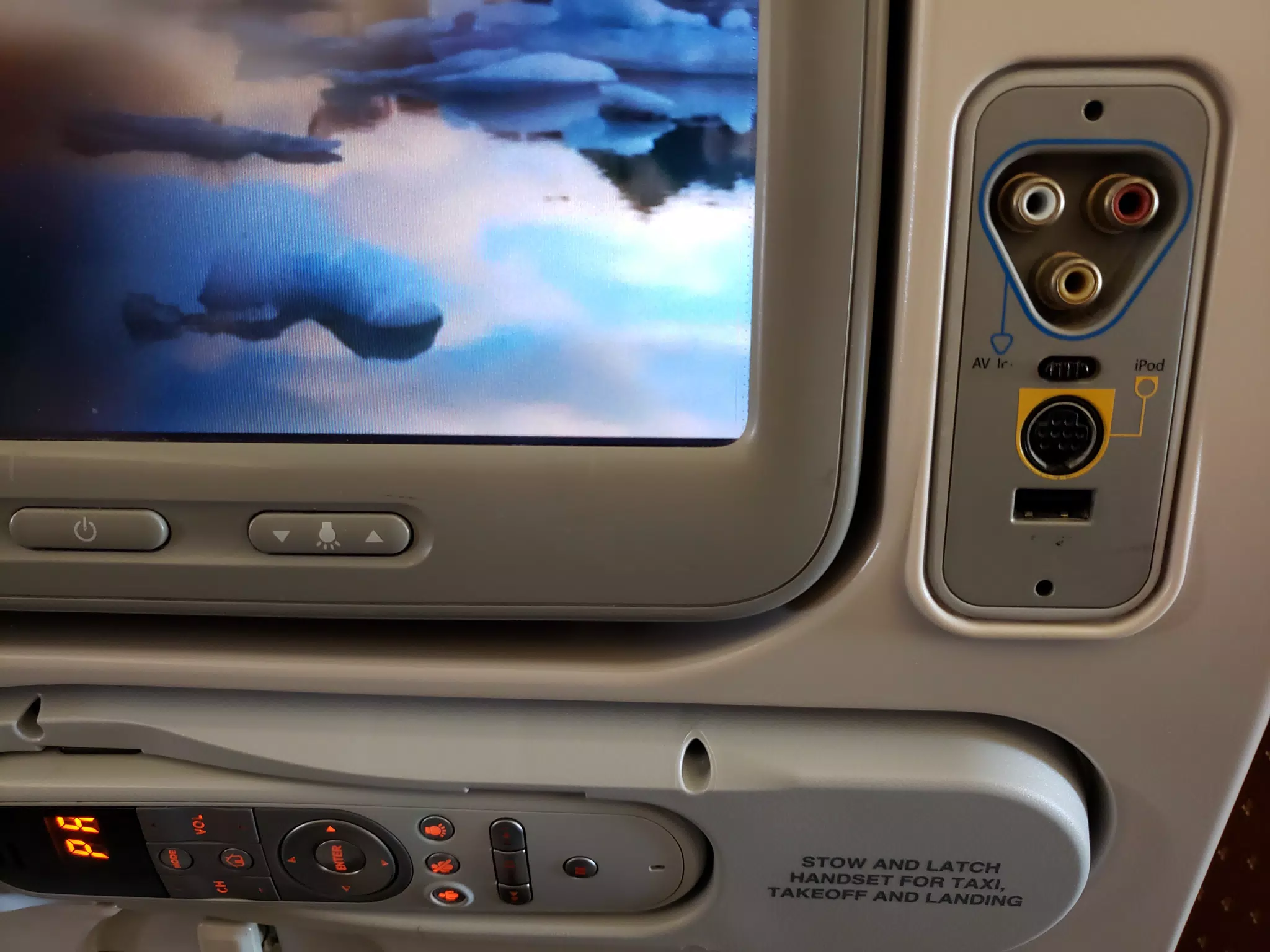 Ancient Airplane Entertainment System