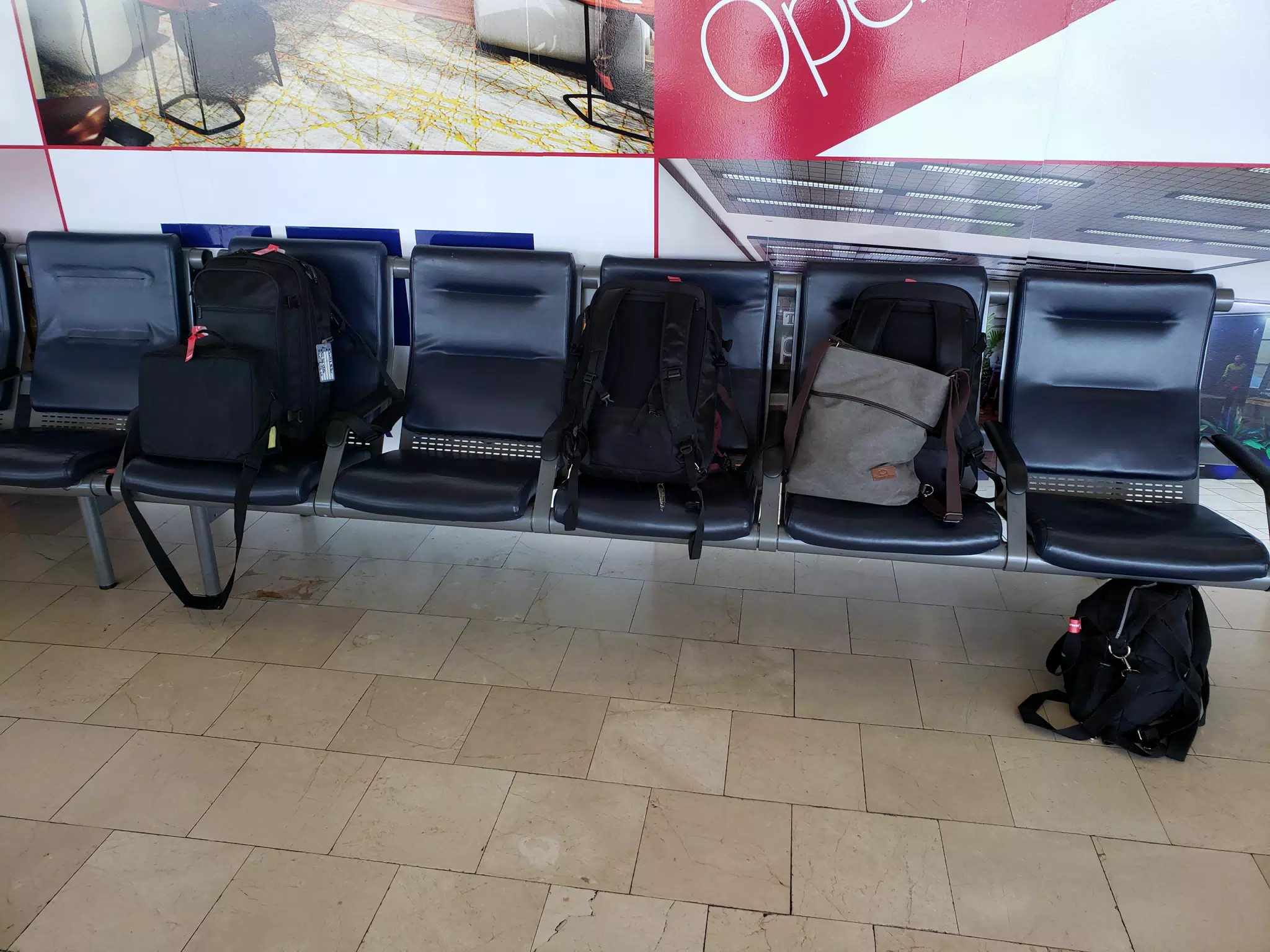 Our Carry On Luggage at JFK