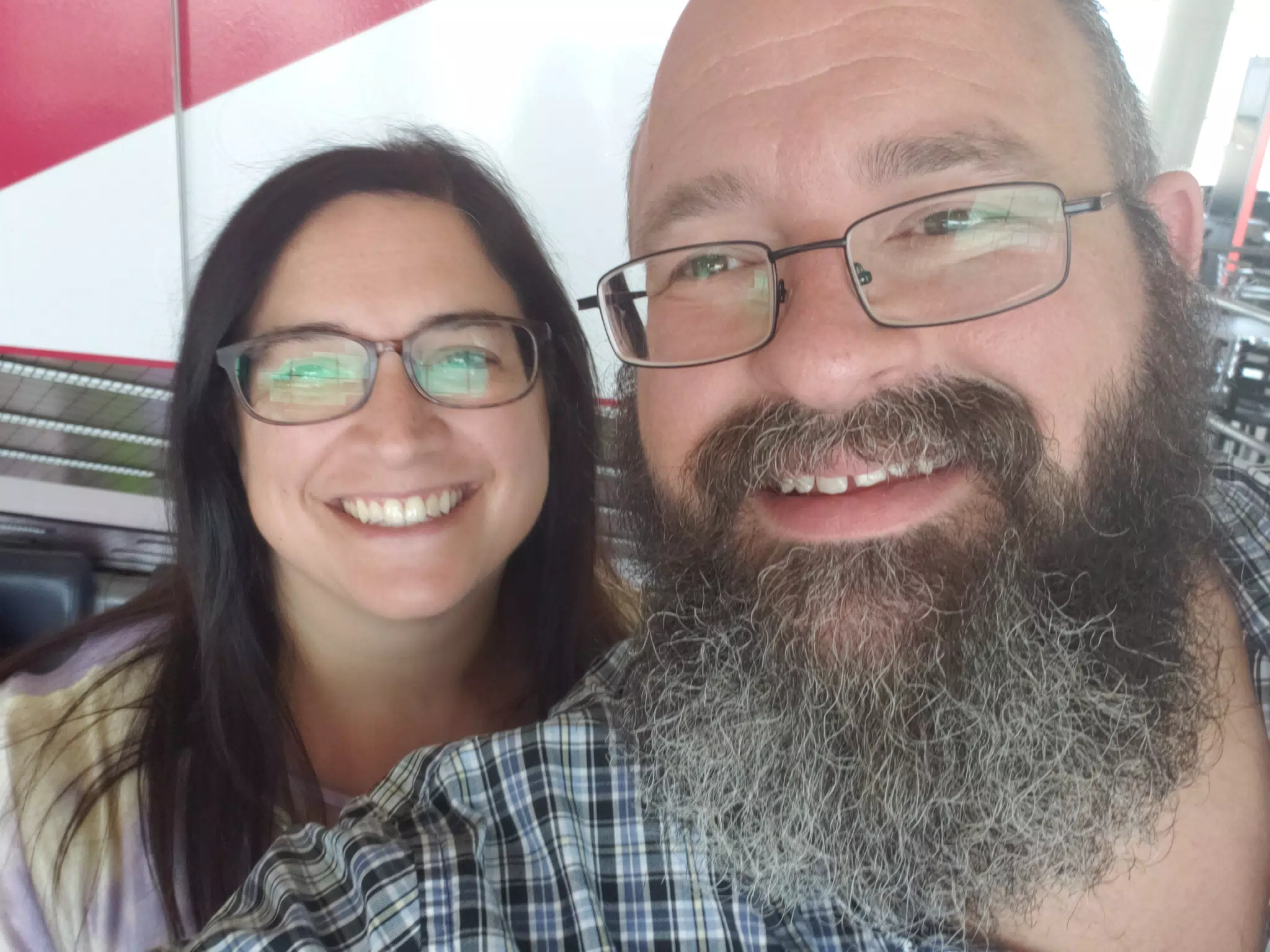 Dominica and Scott at JFK Airport