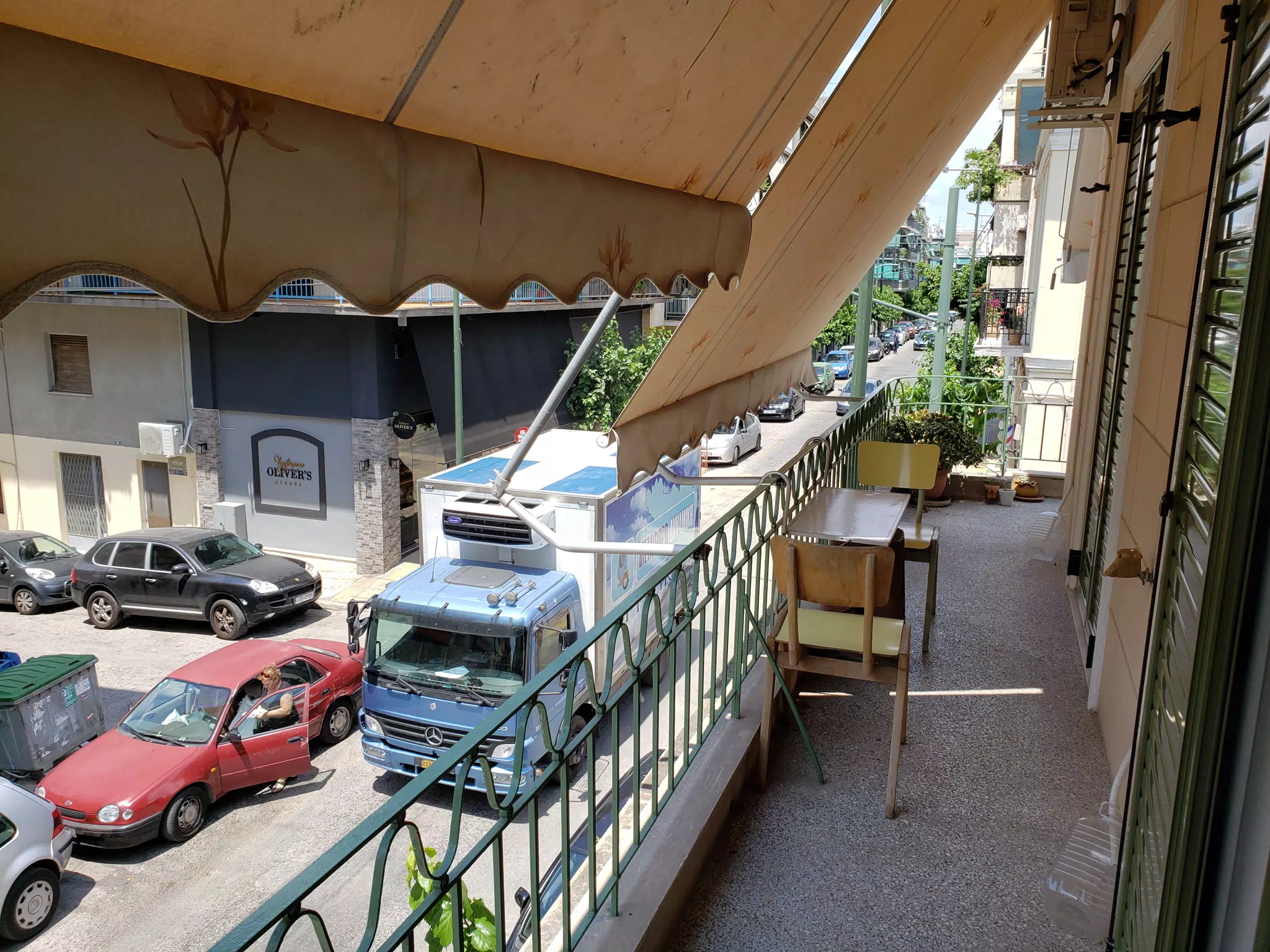 Street View from Our Athens Apartment