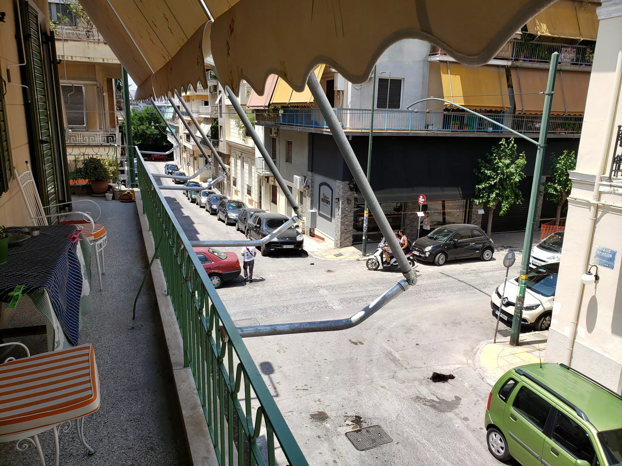 Street and Balcony in Athens