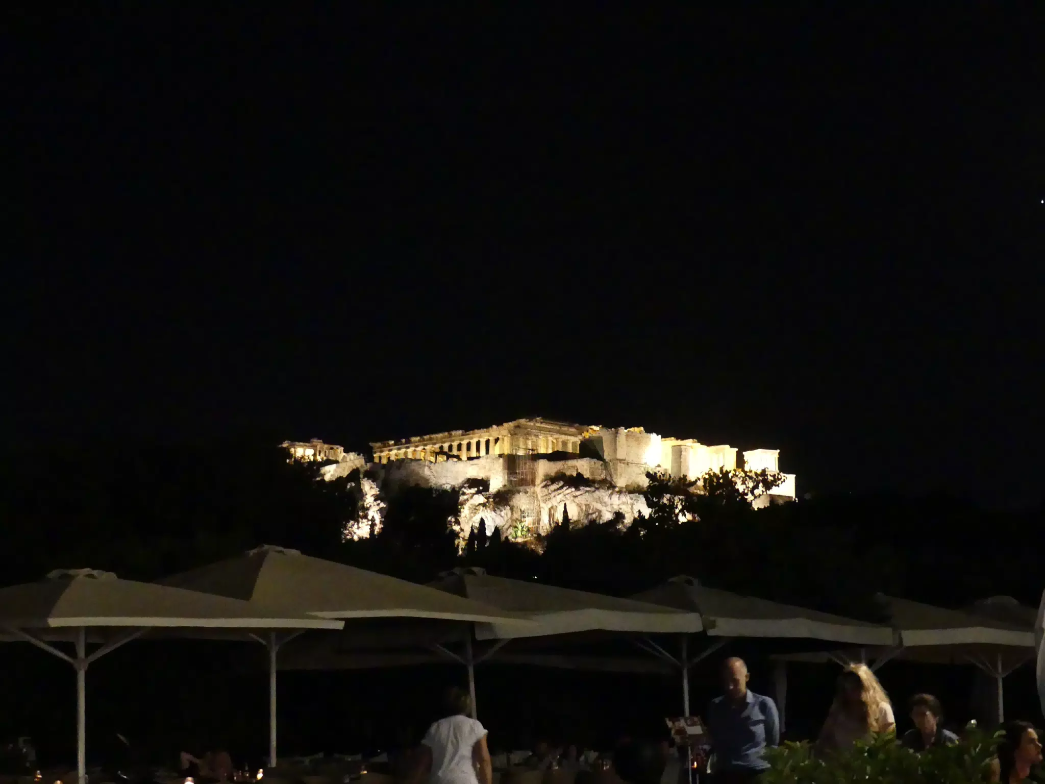 Acropolis at Night in Athens