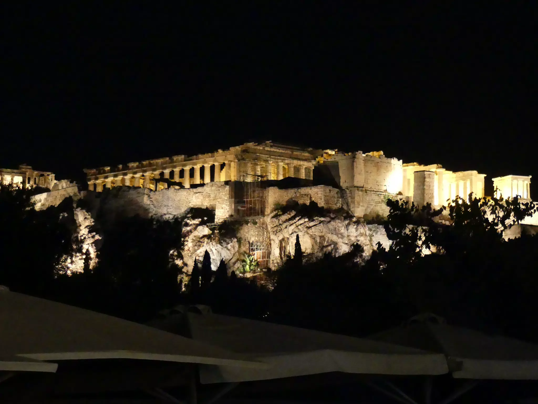 Acropolis in Athens at Night