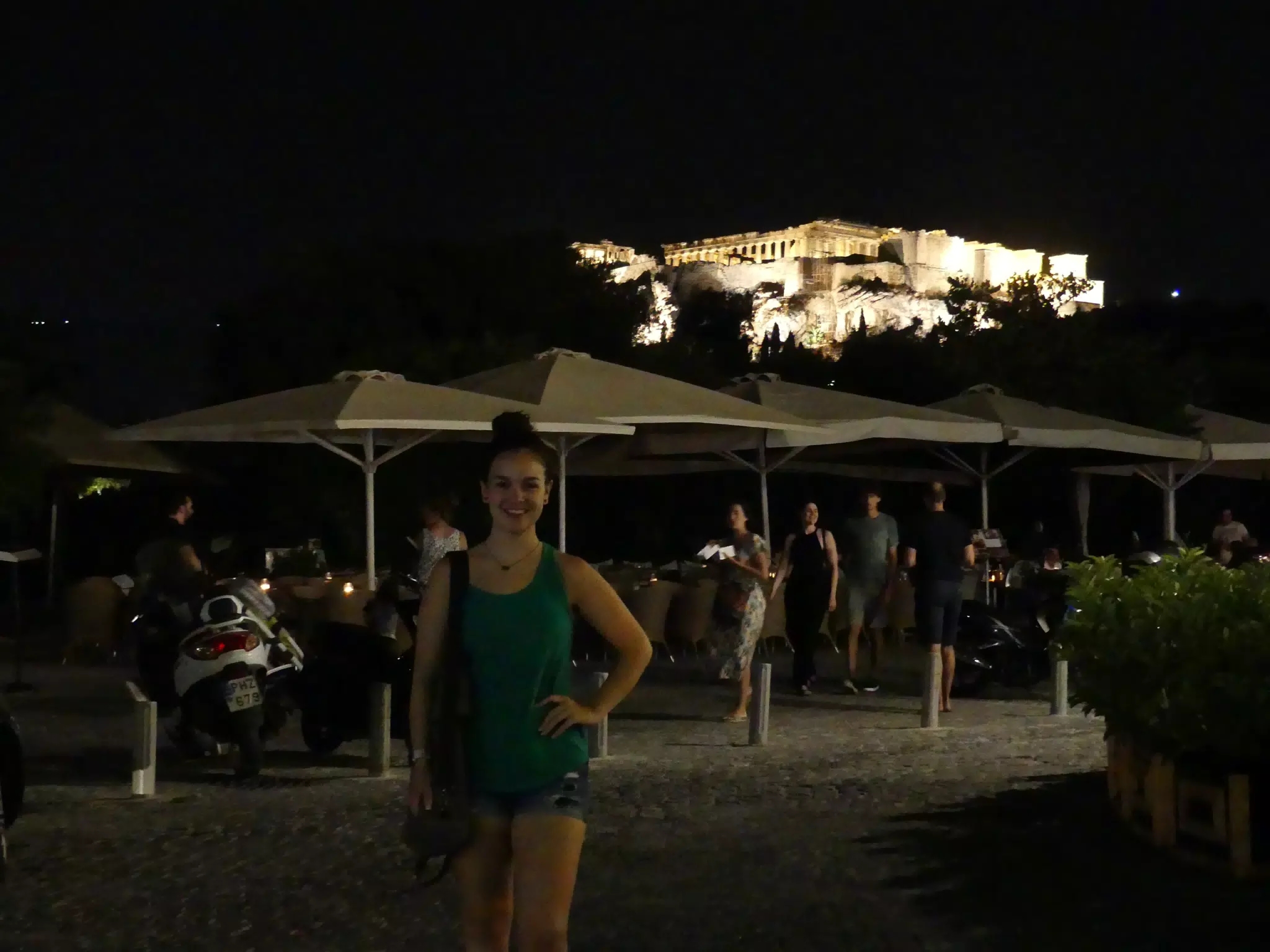 Emily Beneath the Acropolis in Athens