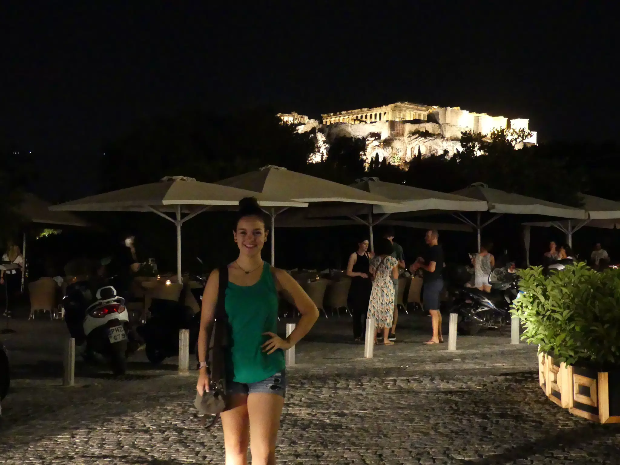 Emily in Front of the Pathenon
