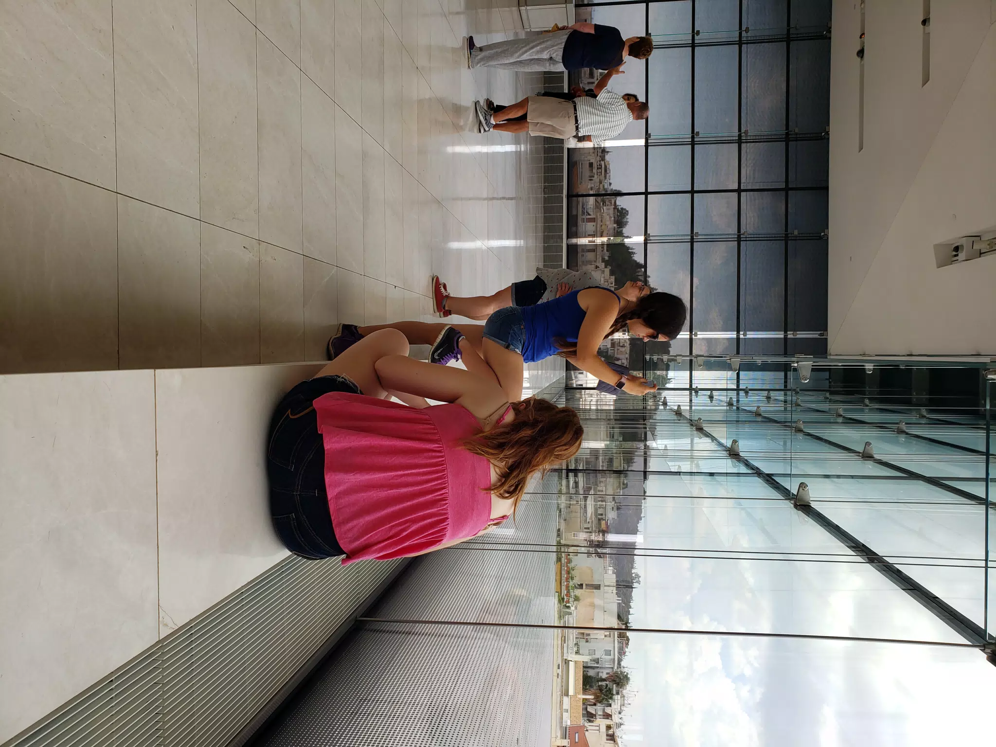 Emily Grice at the Acropolis Museum in Athens