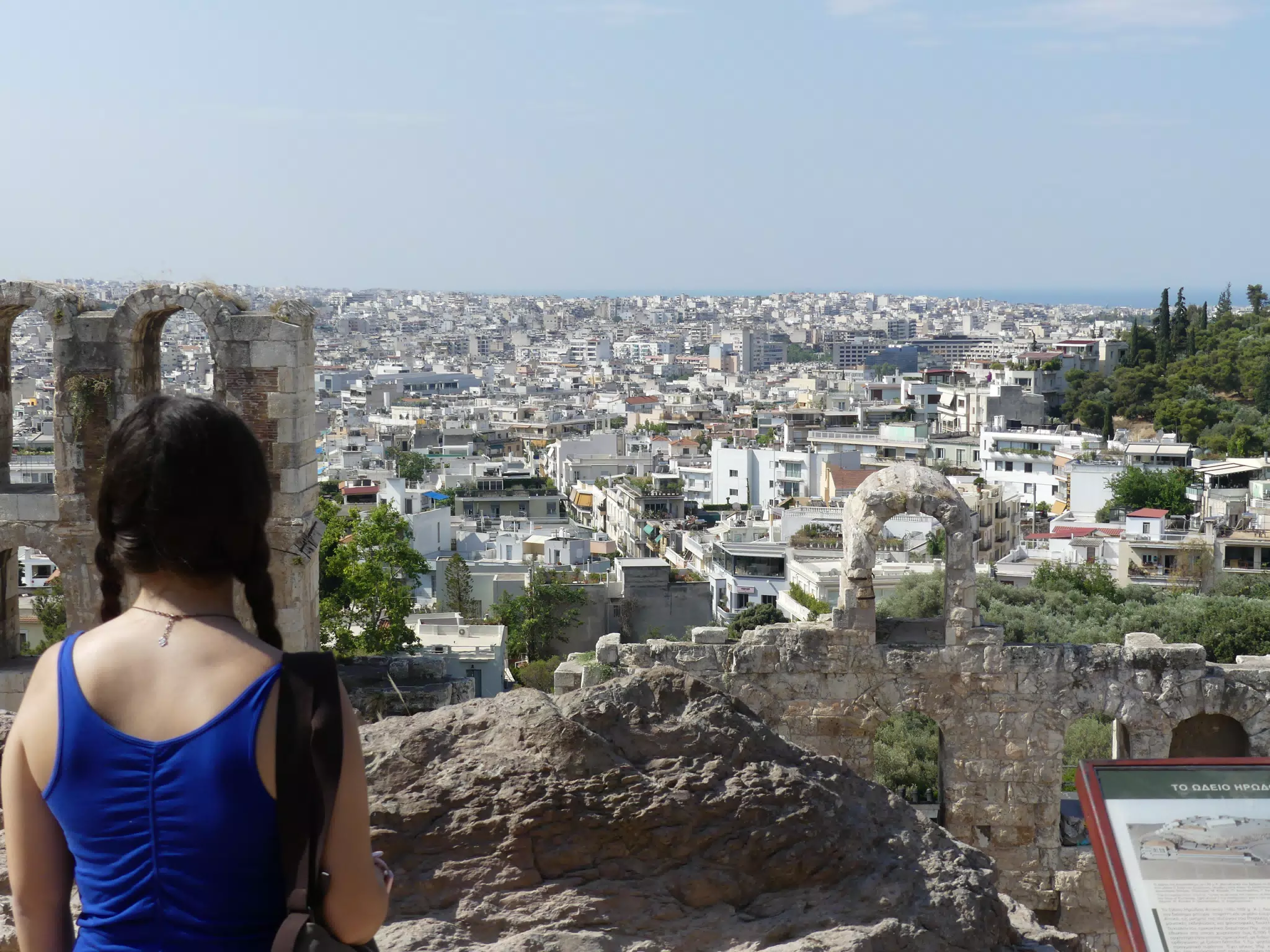 Teen Looking at Athens