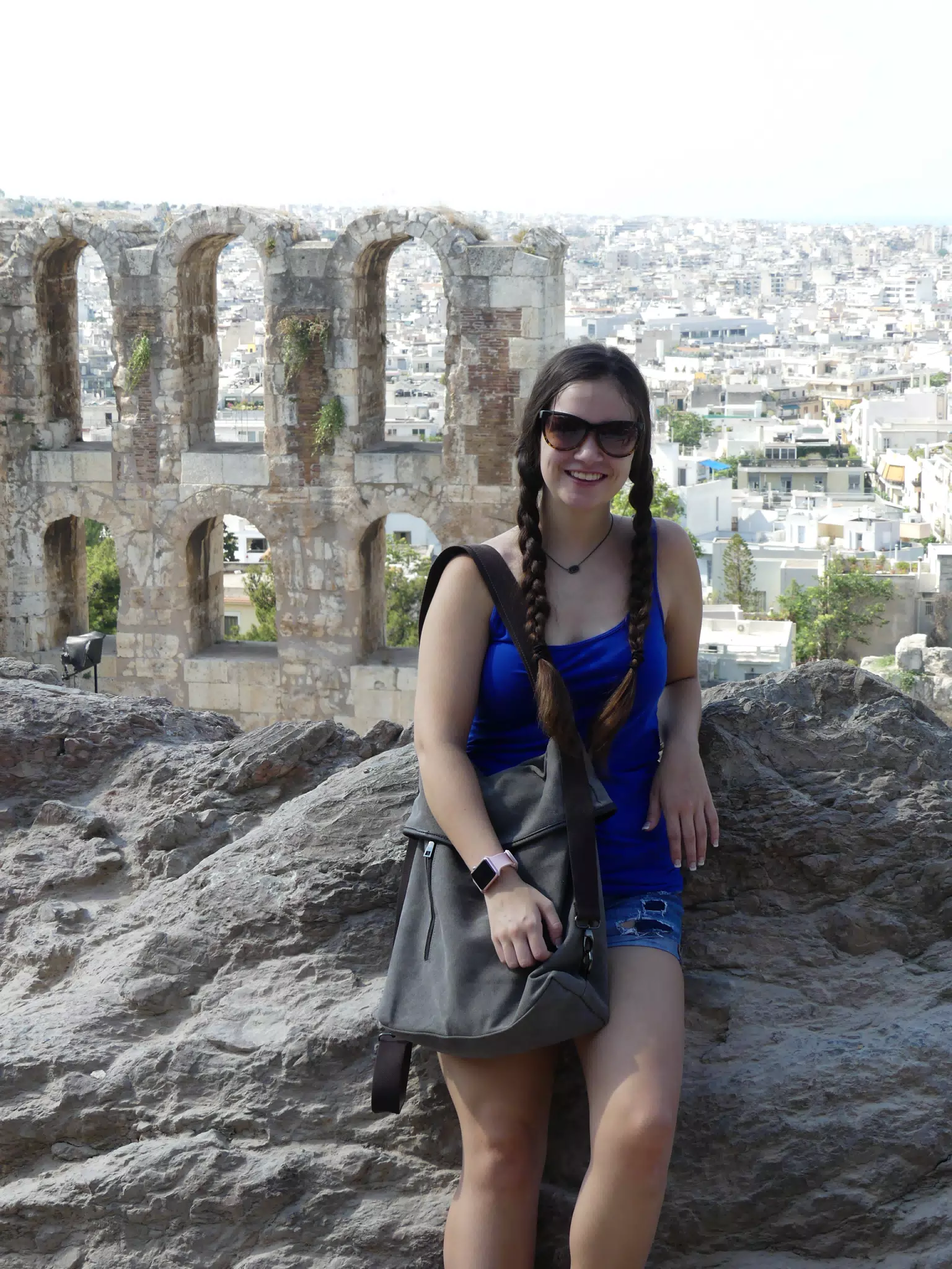 Emily Grice in Athens with Arches