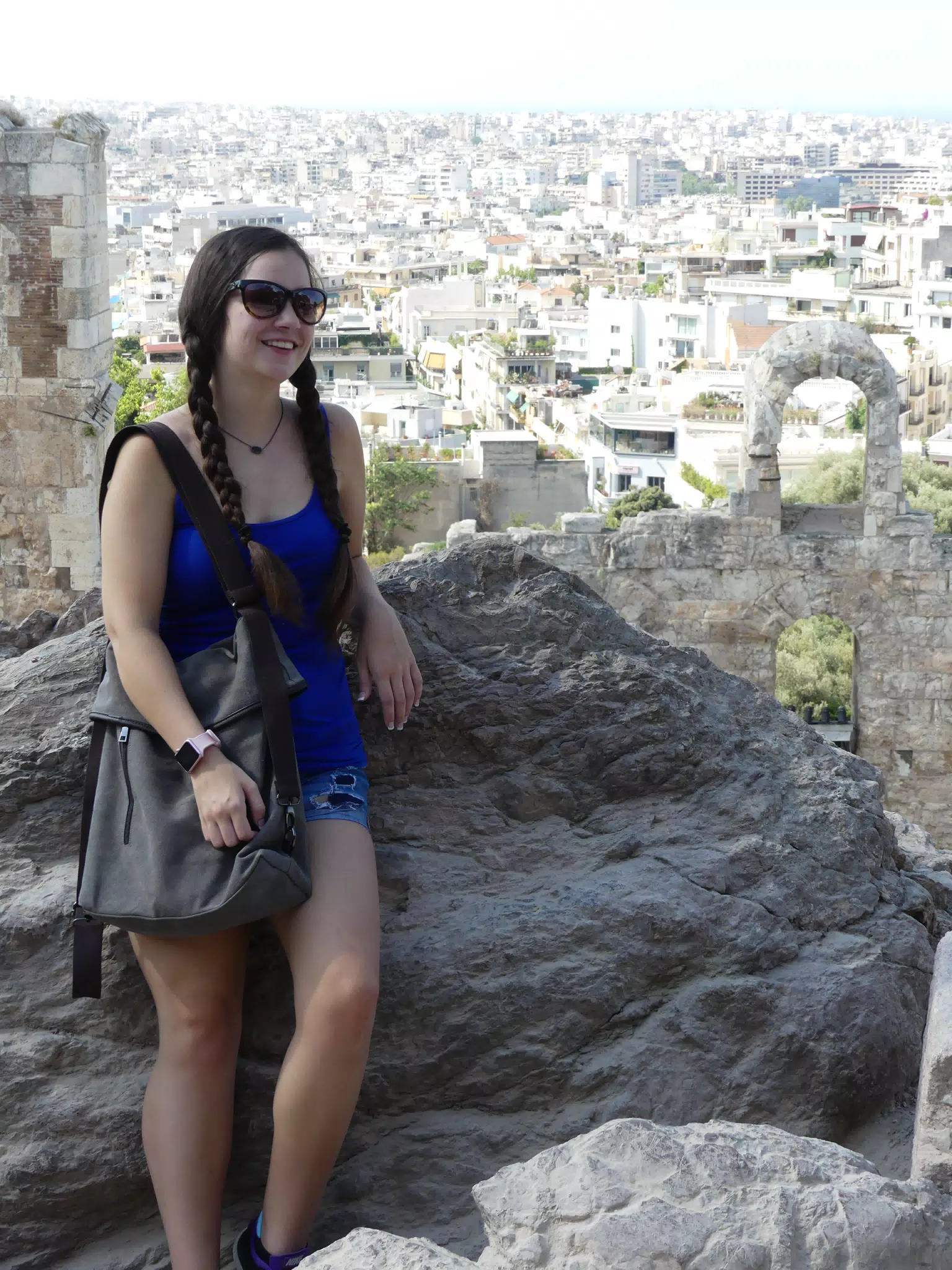 Girl in Pig Tails over Athens