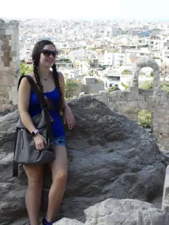 Girl in Pig Tails over Athens