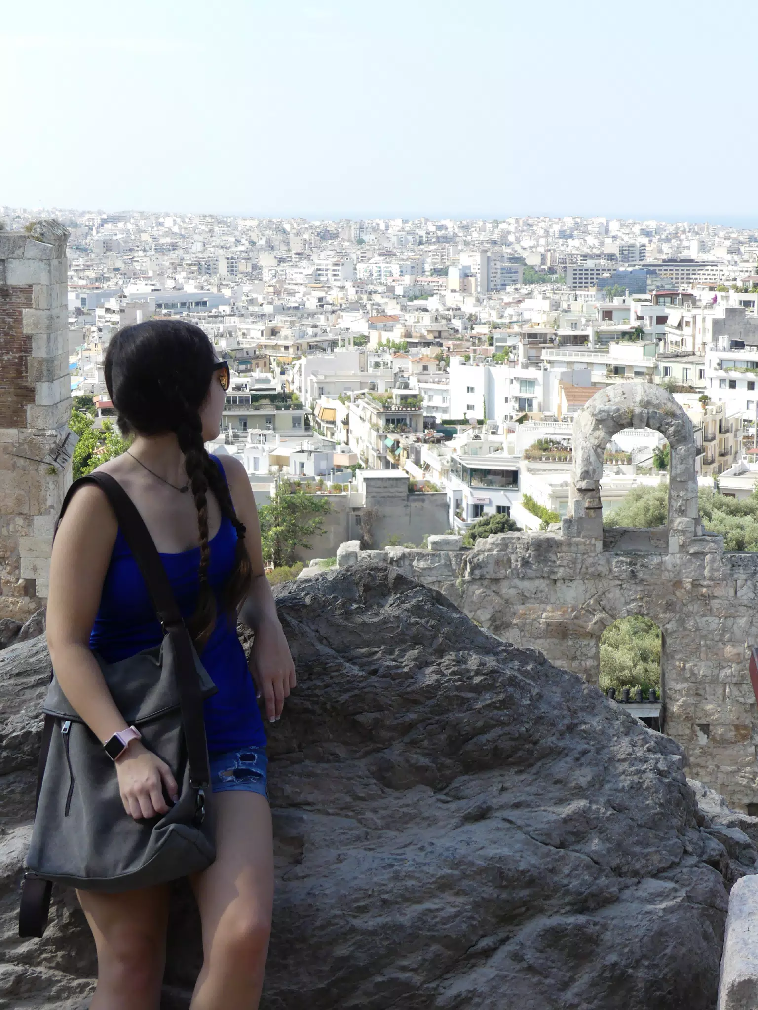 Emily Looking Back at Athens