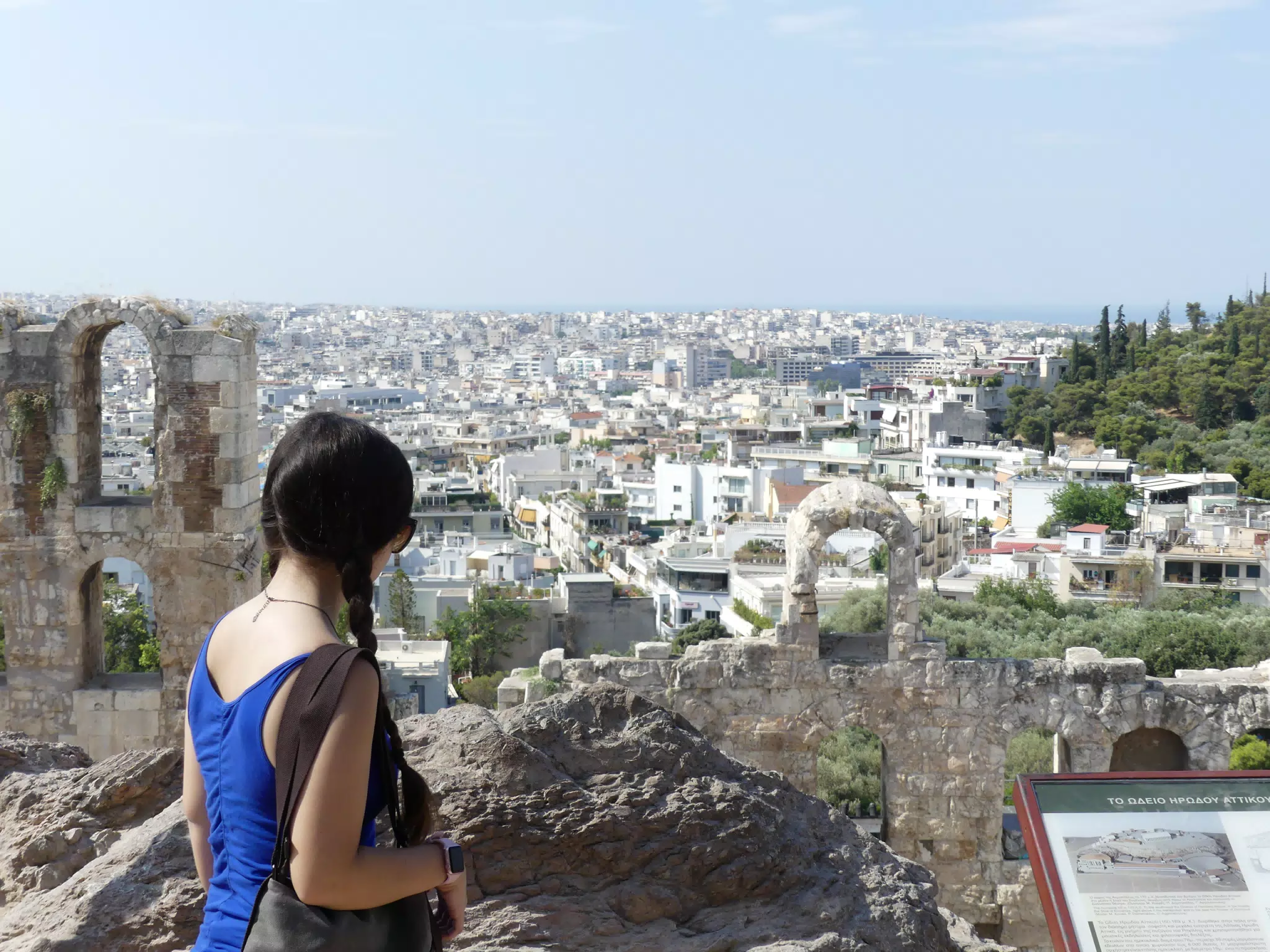 Emily Looking Over Athens