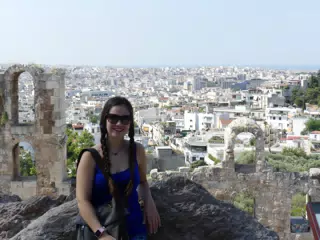 Emily Grice in Athens, Greece