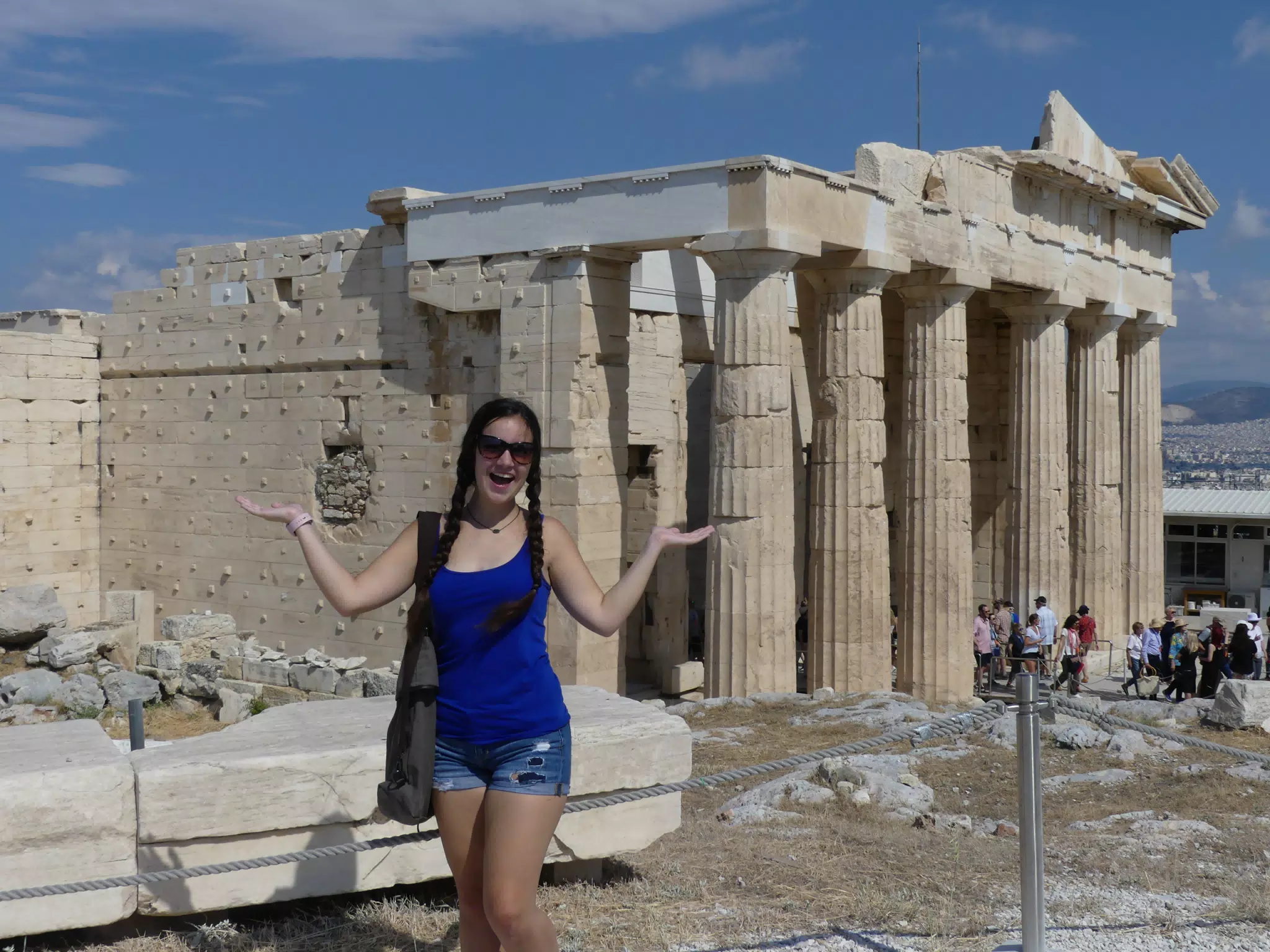 Emily at the Acropolis
