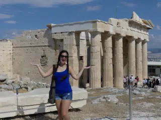Emily at the Acropolis