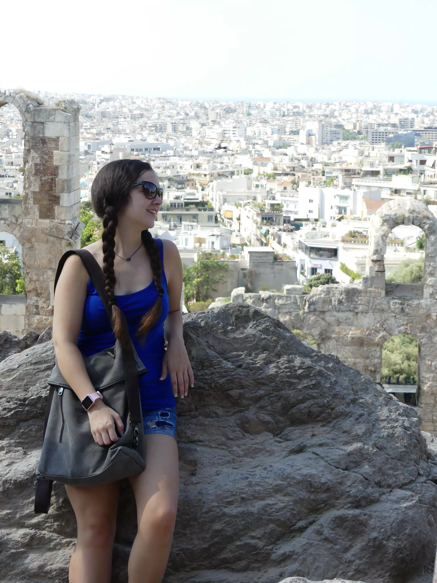 GIrl in Athens, Greece
