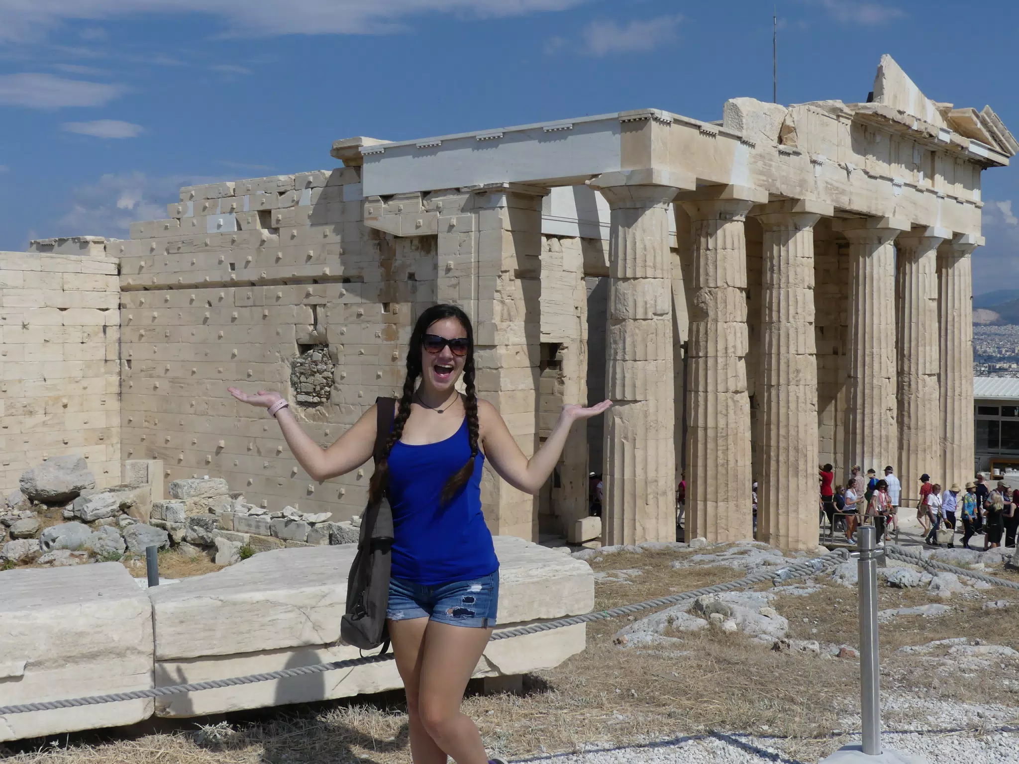 Emily at the Acropolis