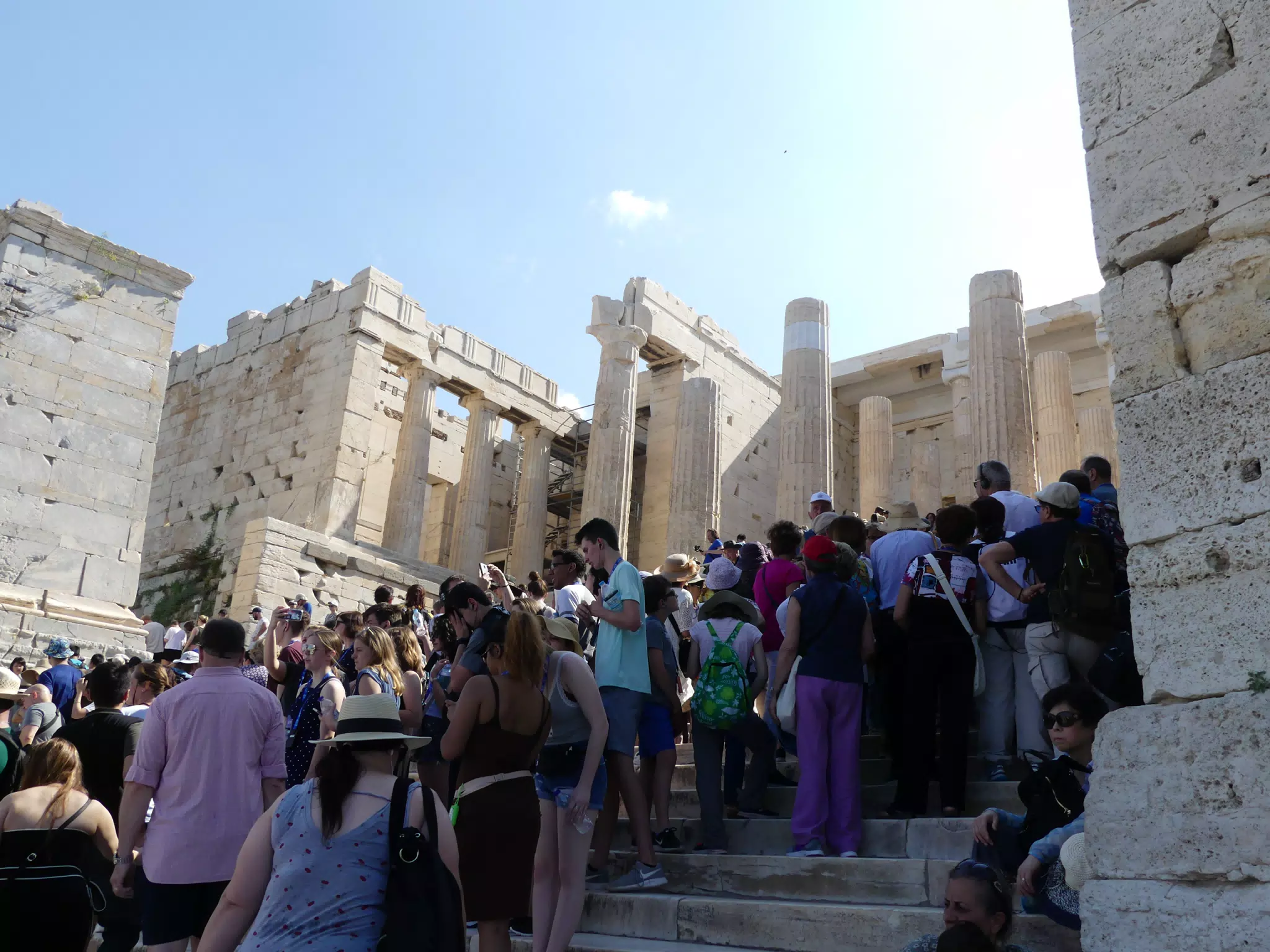 Climbing the Steps of the Acropolis