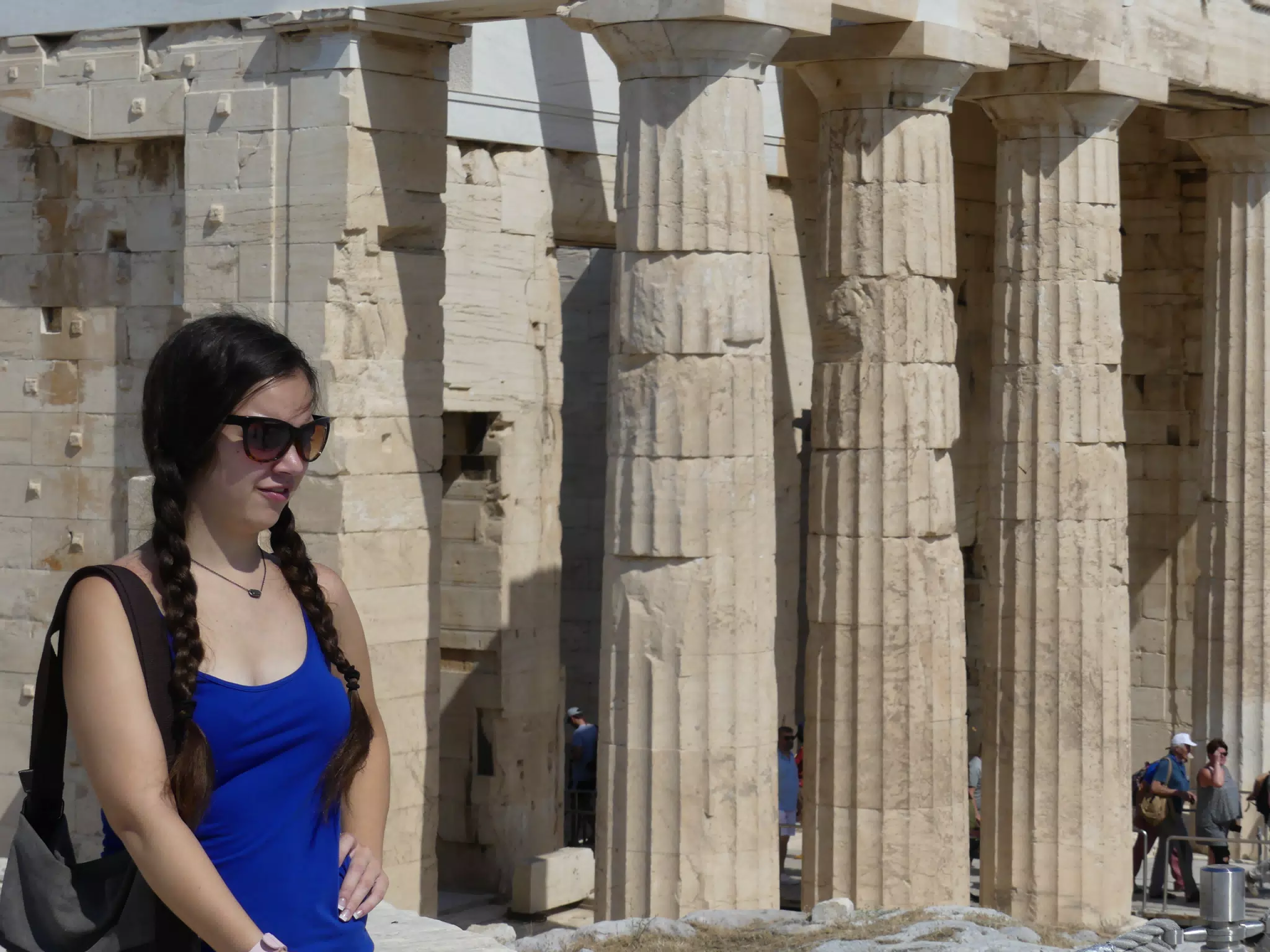 Emily at the Acropolis