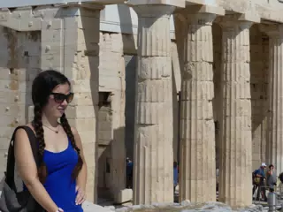 Emily at the Acropolis