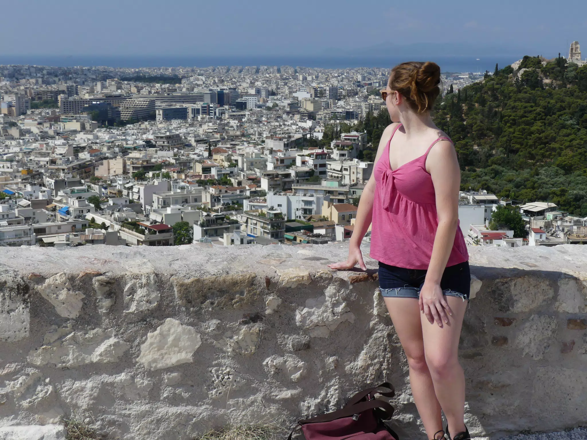 Madeline Looking Back at Athens