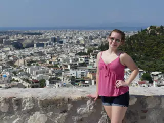 Madeline in Front of Athens