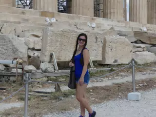Emily on the Acropolis