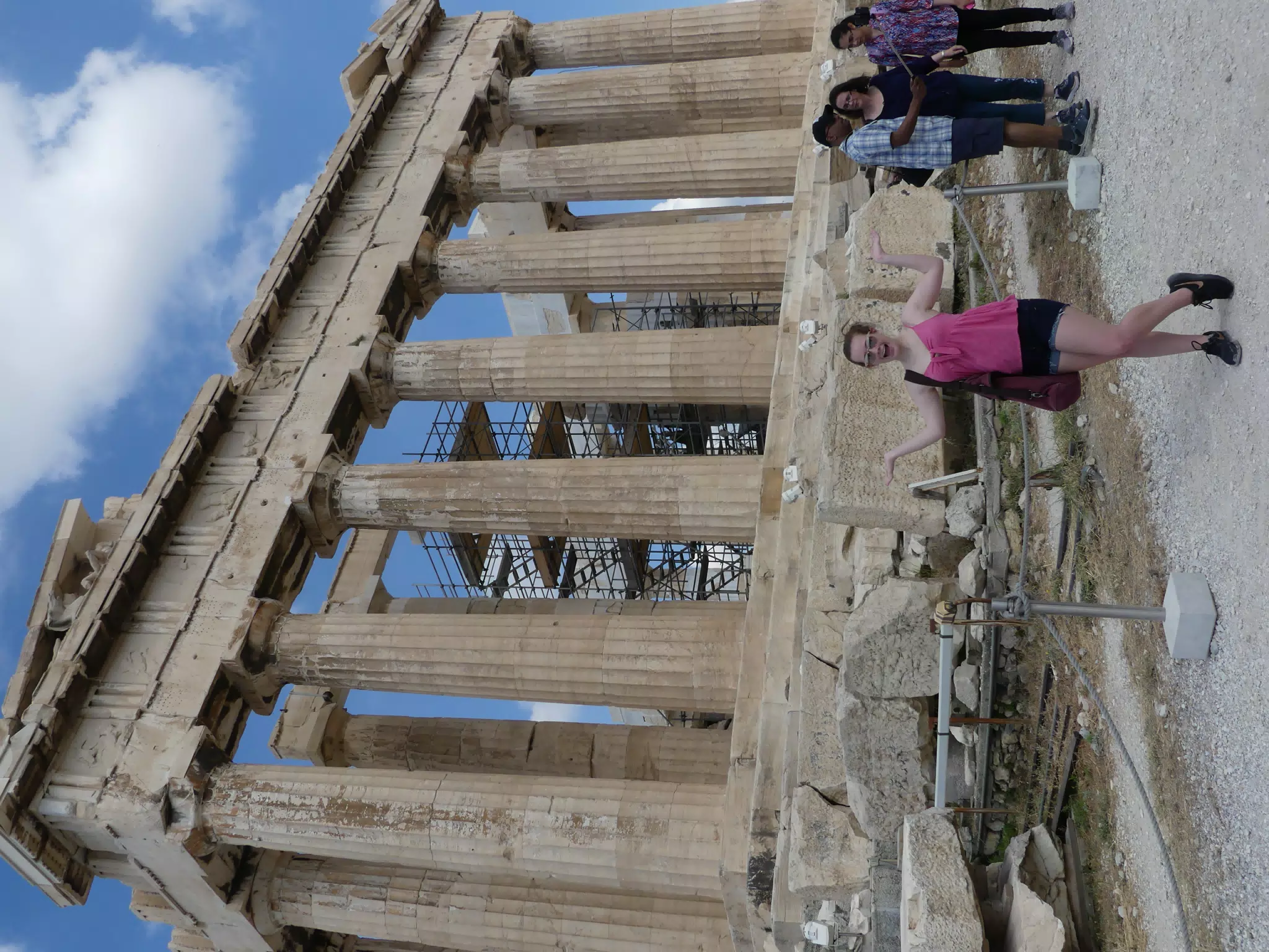 Madeline at the Parthenon