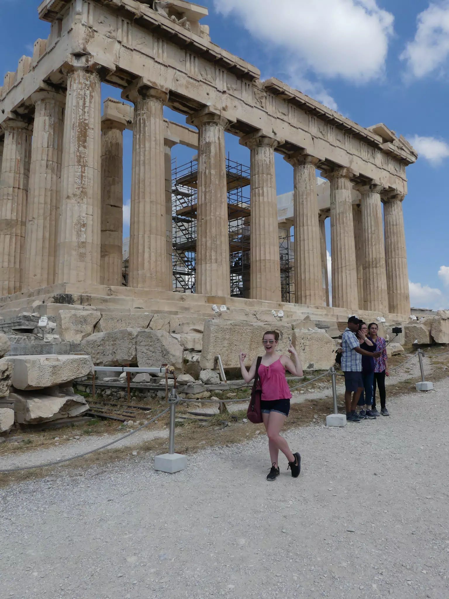 Madeline at the Parthenon on the Acropolis