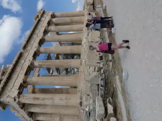 Madeline at the Parthenon on the Acropolis