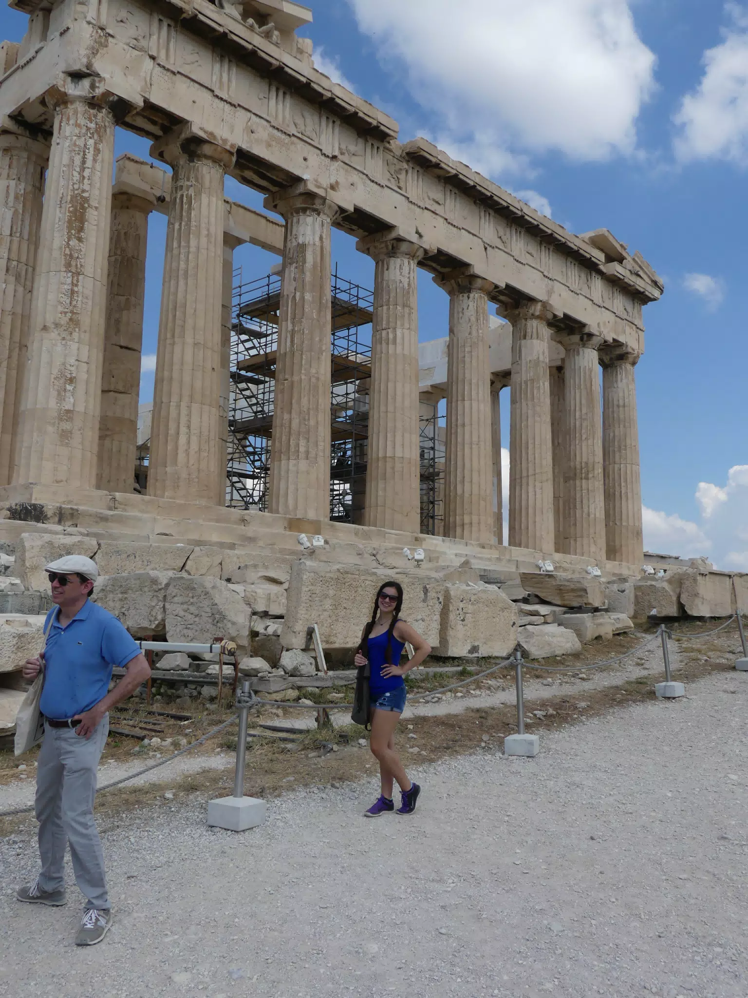 Emily at the Parthenon