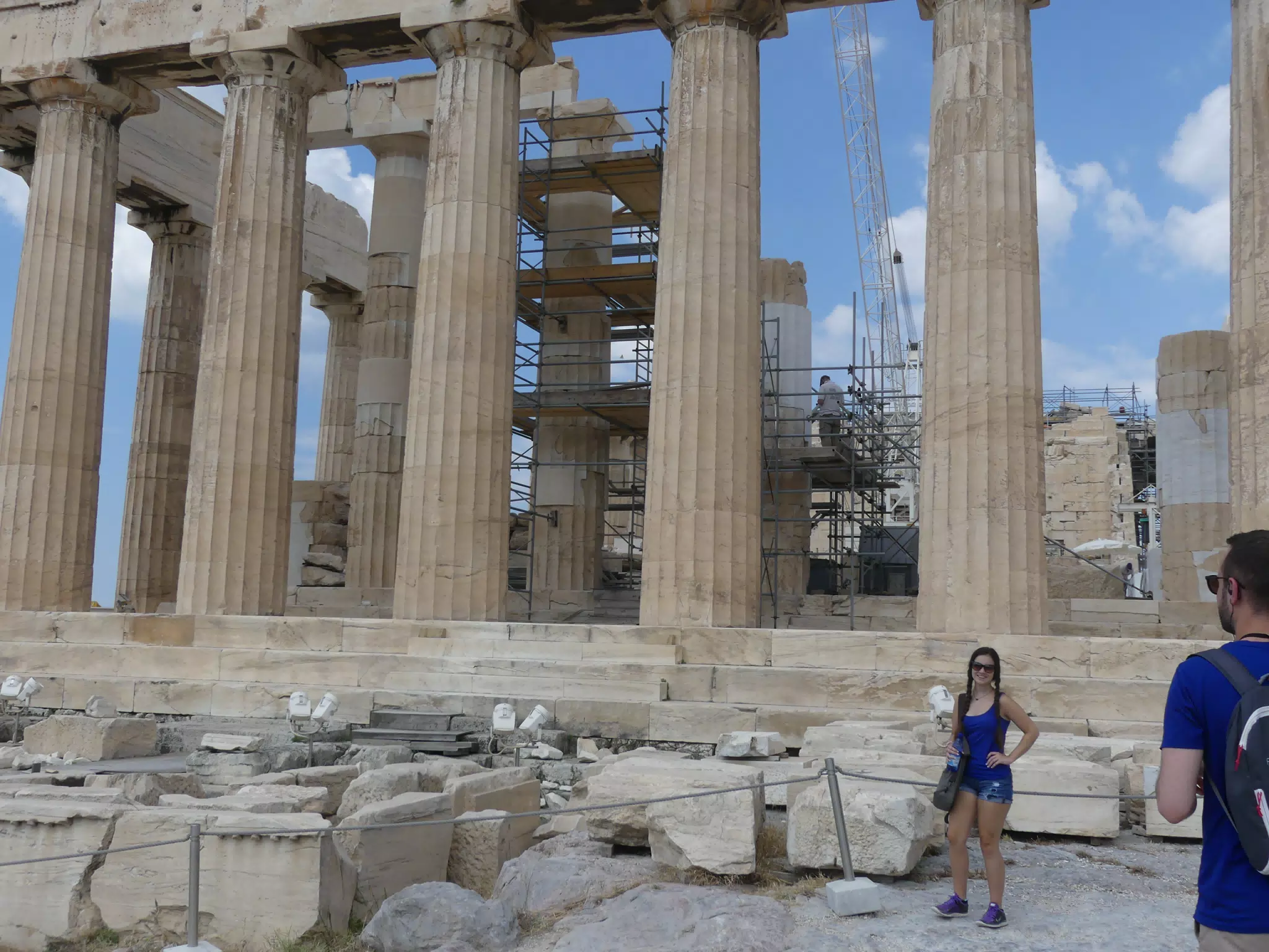Girl at the Parthenon