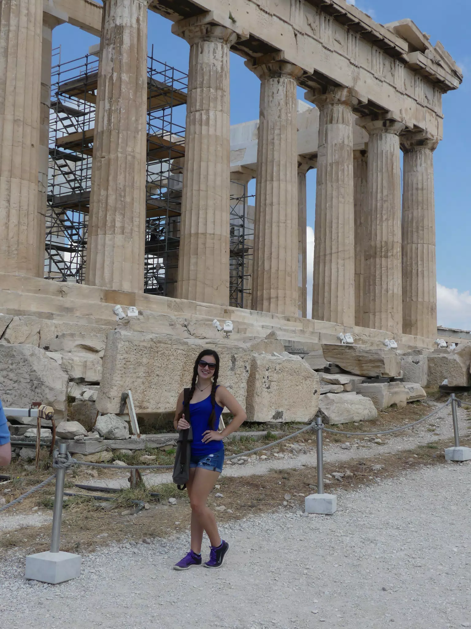 Teen Girl at the Parthenon
