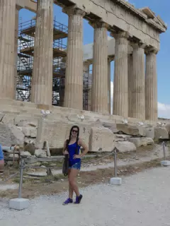 Teen Girl at the Parthenon