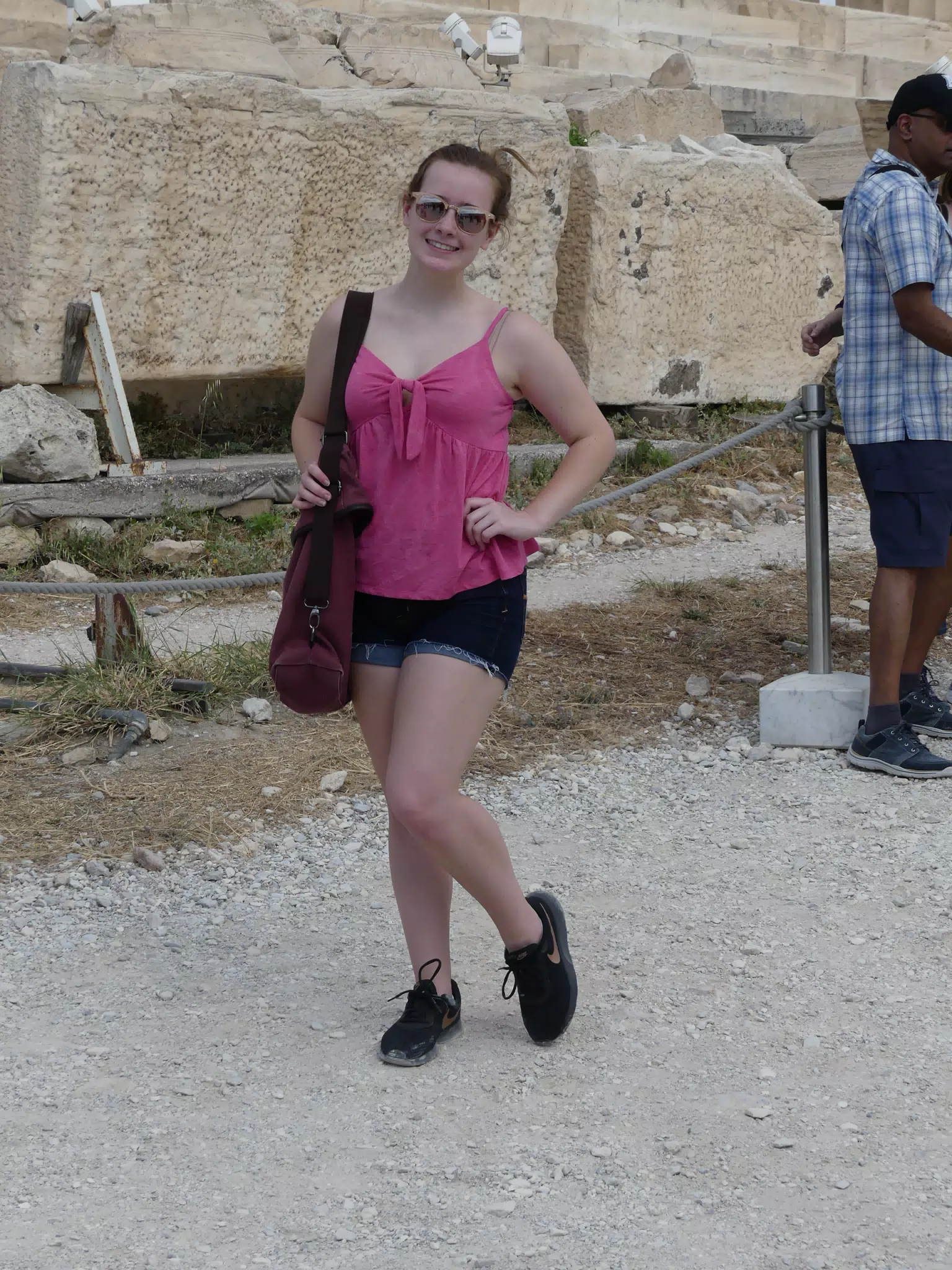 Madeline on the Acropolis