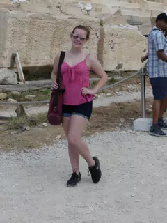 Madeline on the Acropolis
