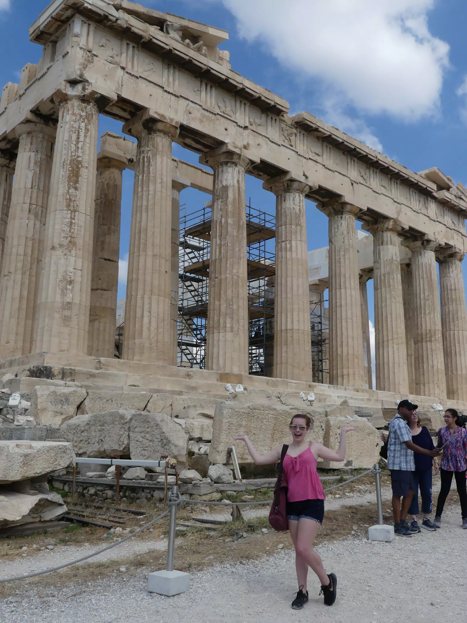 Teen Girl at the Parthenon