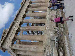 Teen Girl at the Parthenon