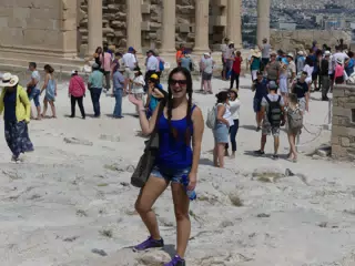 Emily on the Acropolis