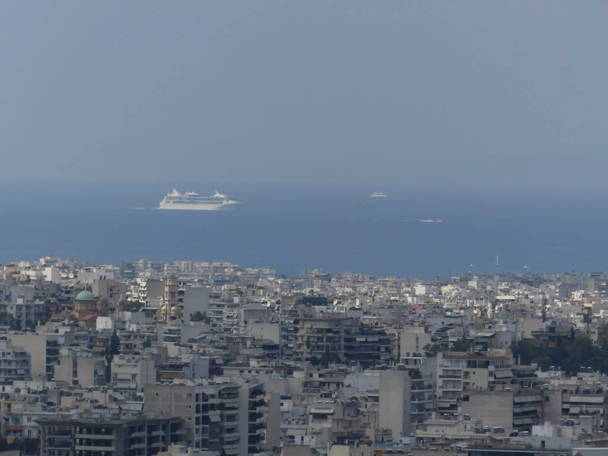 Cruise Ship in Athens