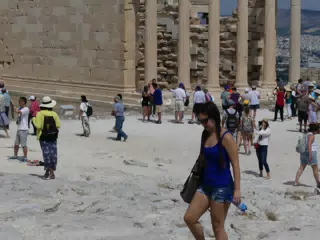 Emily on the Acropolis