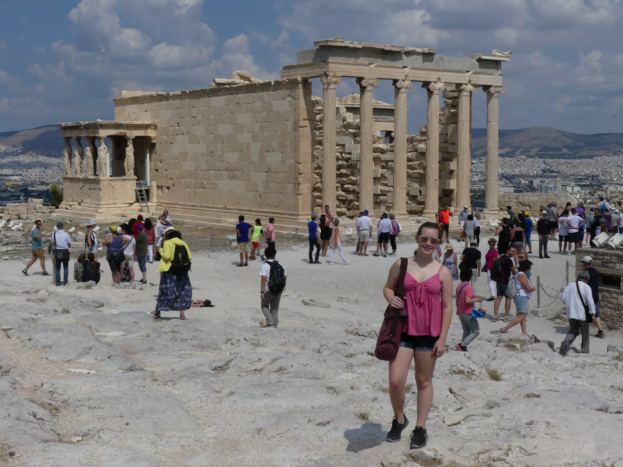 Madeline at the Acropolis