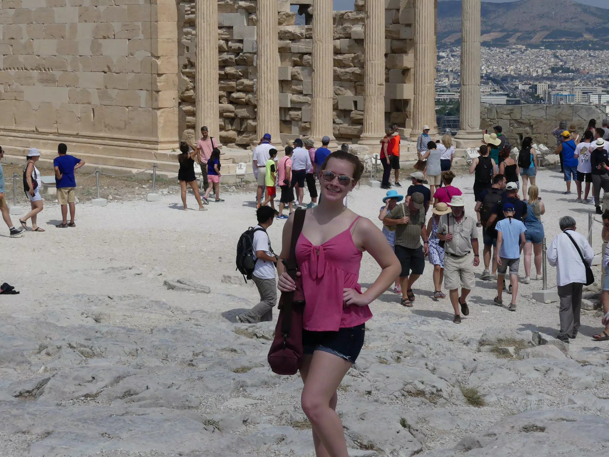 Madeline on the Acropolis