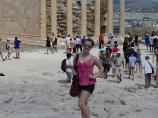 Madeline on the Acropolis