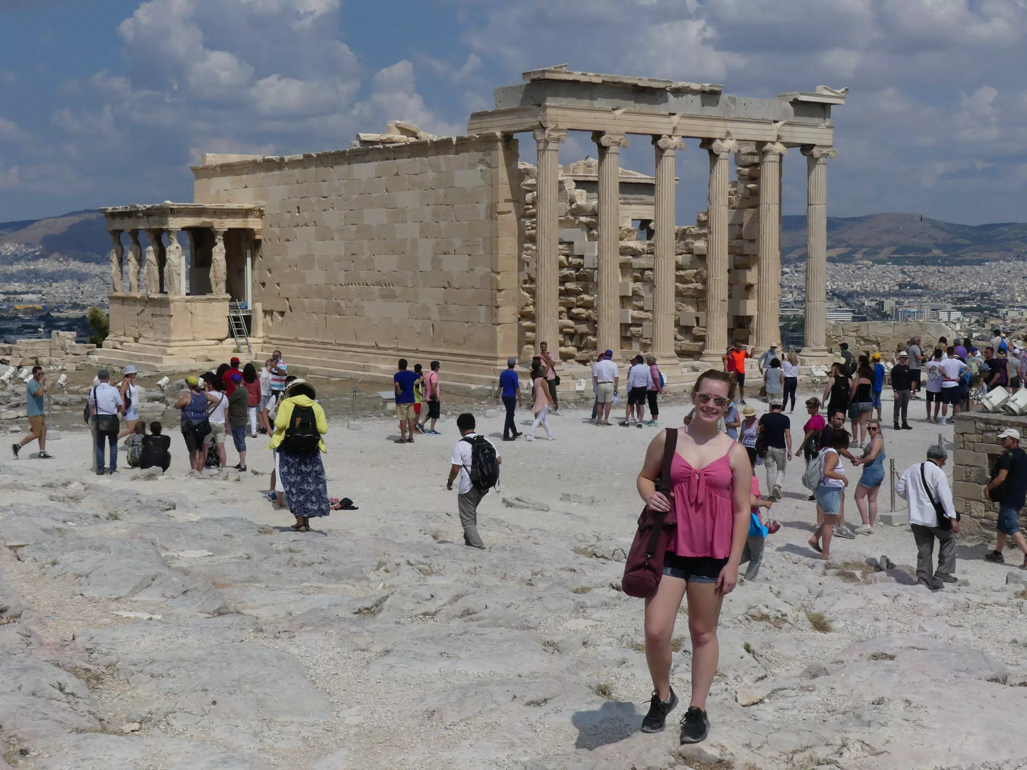 Madeline at the Acropolis