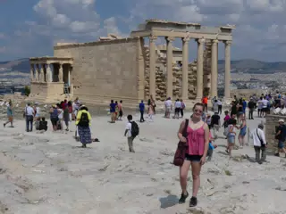 Madeline at the Acropolis