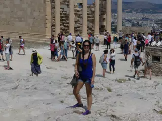 Emily on the Acropolis