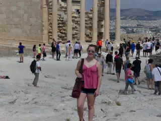 Madeline at the Acropolis