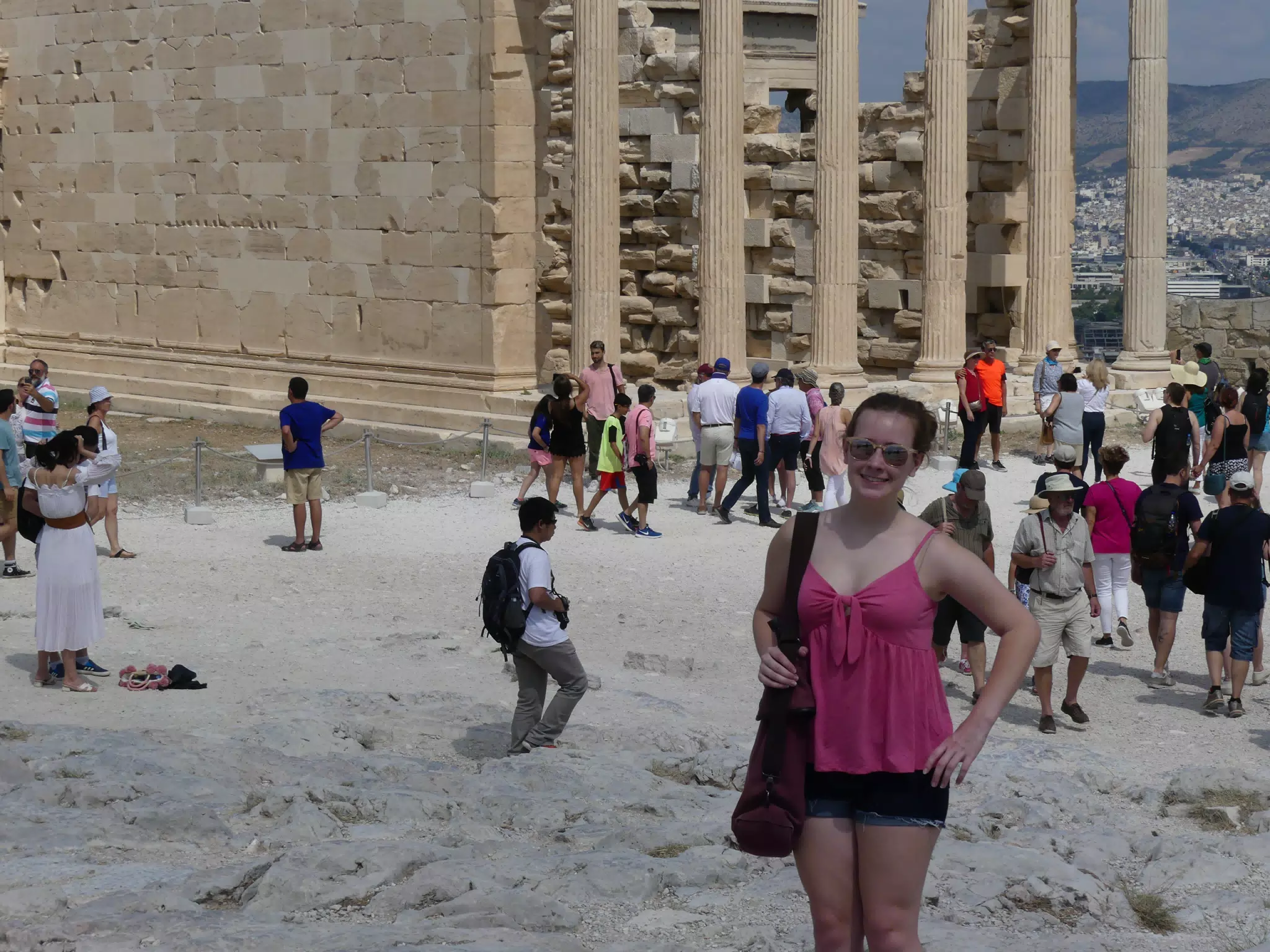 Madeline at the Acropolis