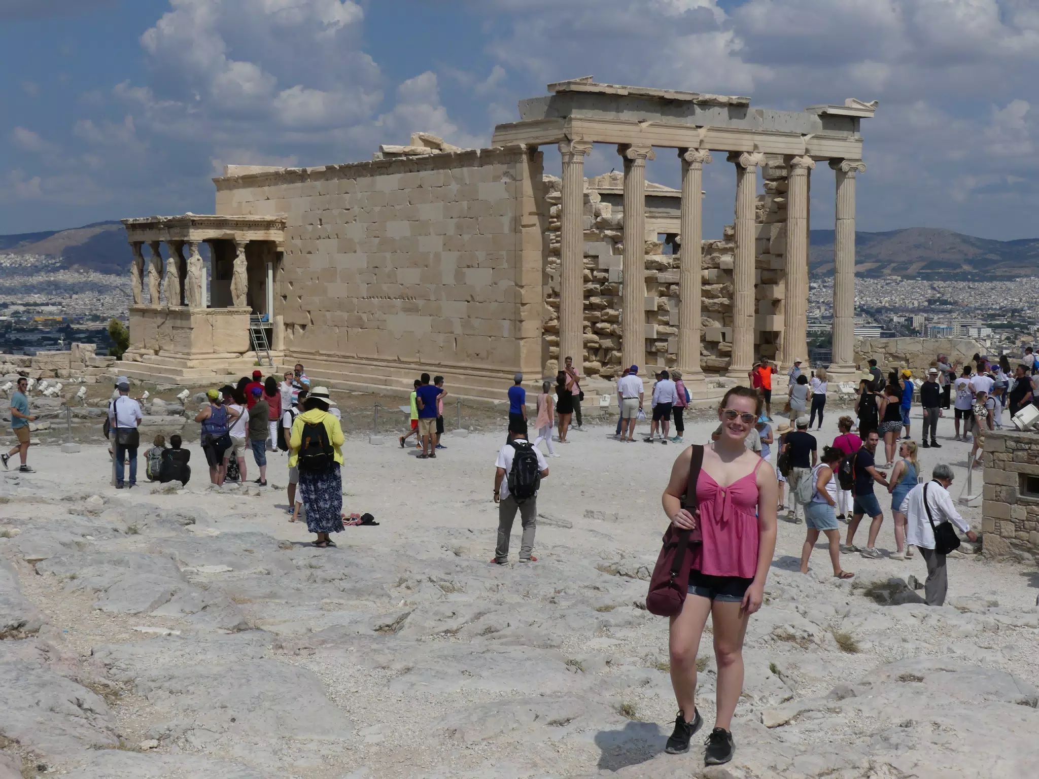 Madeline at the Acropolis
